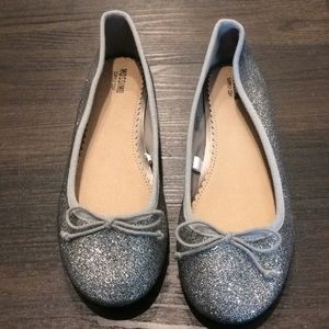Brand new silver glitter ballet pumps 8